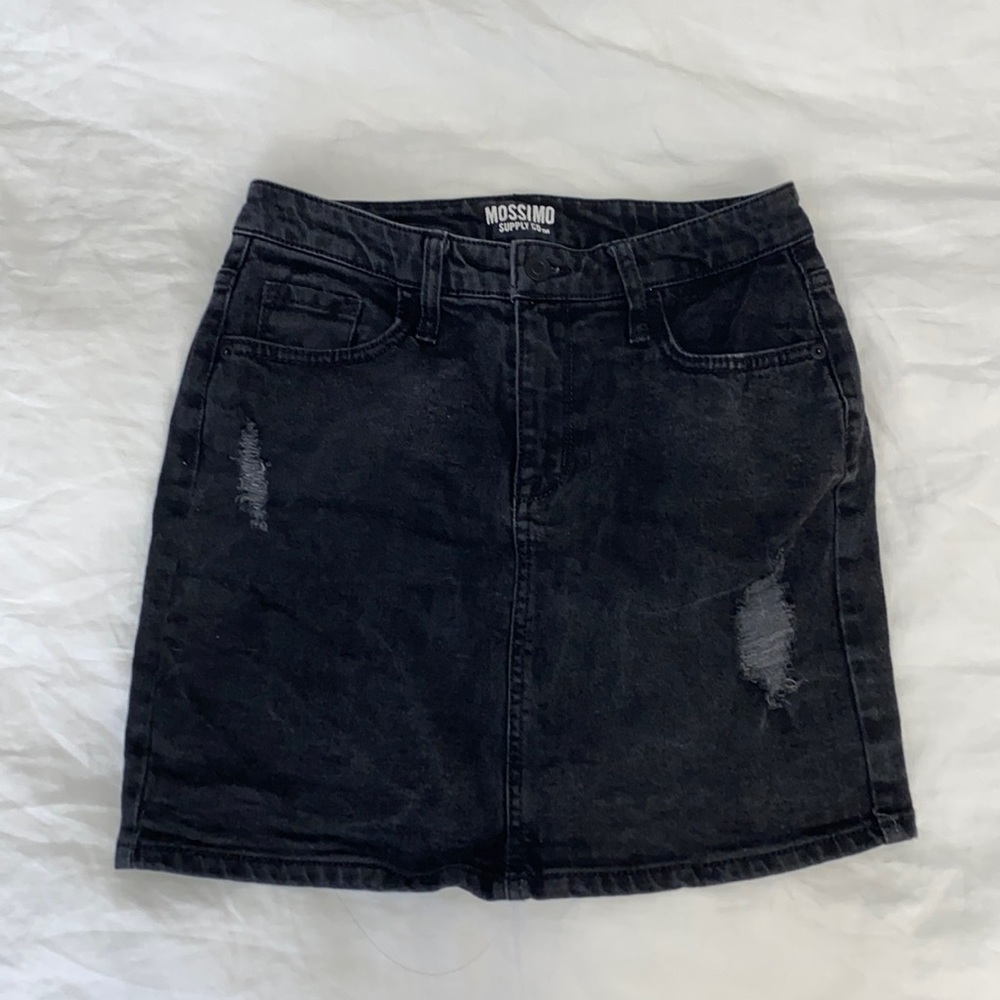 Mossimo Black Jean Skirt